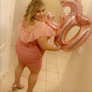 Ruffle bodycon dress